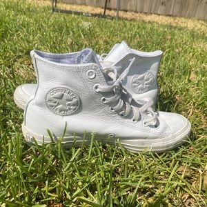 men’s white leather converse high tops